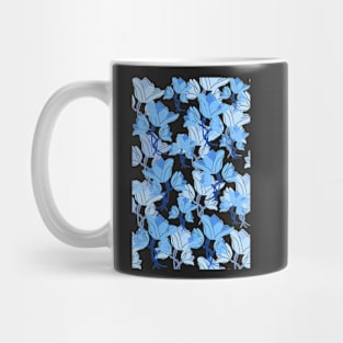 Blue flower pattern Mug